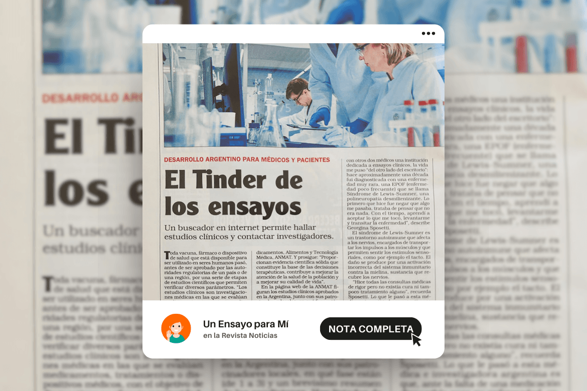 Un Ensayo para Mí: el Tinder de los ensayos clínicos