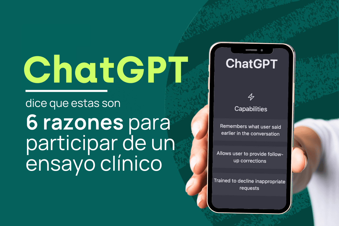 6 razones para participar en un ensayo clínico según ChatGPT